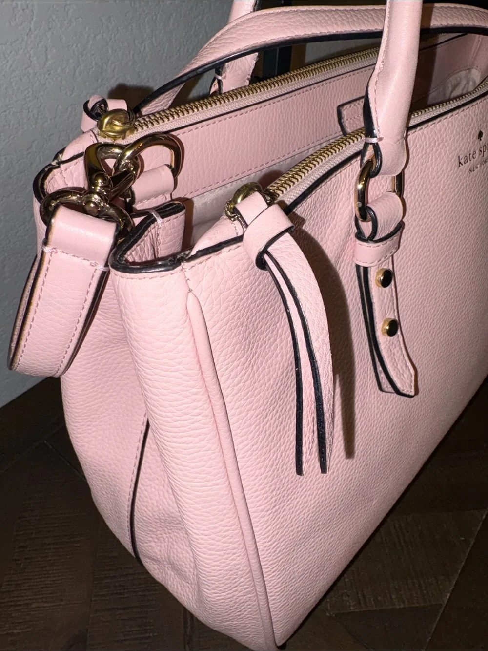 Kate Spade Leighann Mulberry Street Large Pink Leather Satchel